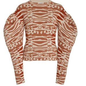 Ulla Johnson Livia Jacquard-Wool Pullover Sweater